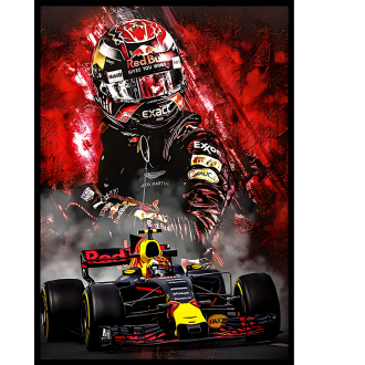 Obraz na plátně v rámu - Formule 1 závodník