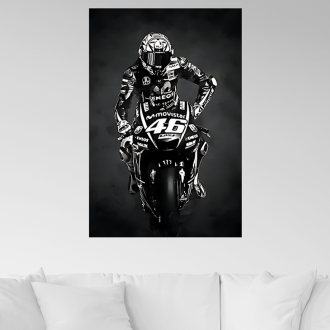 Obraz na plátně v rámu - Valentino Rossi