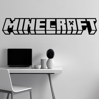 VÝPRODEJ Samolepka Nápis Minecraft